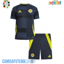 Camisa de time de futebol Escócia Replicas 1º Equipamento Infantil Europeu 2024 Manga Curta (+ Calças curtas)